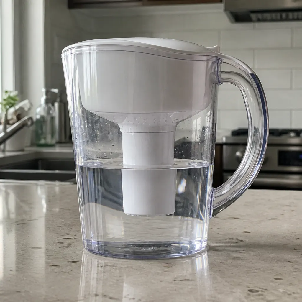 Water filter pitcher for drinking water — recommended for Acton hard water treatment