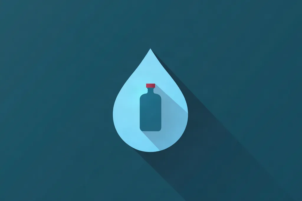 Filtered tap water being poured into a glass