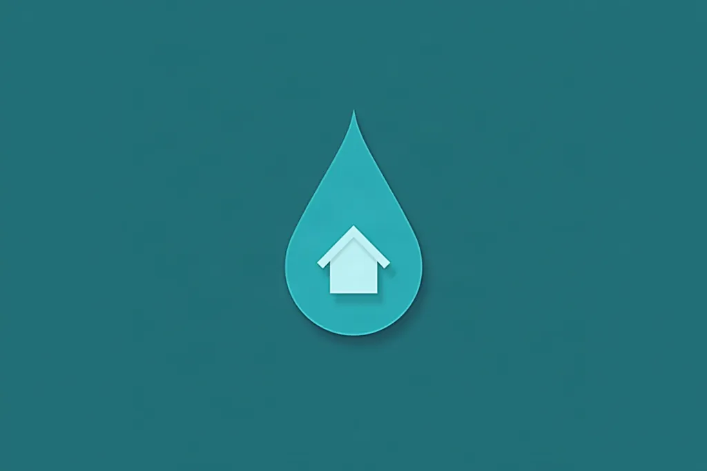 Water running from a kitchen sink